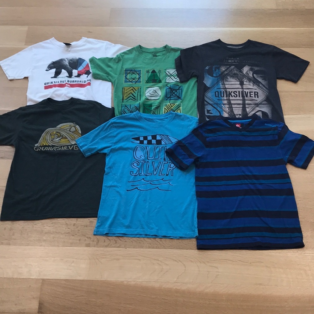 6 quick silver T-Shirts